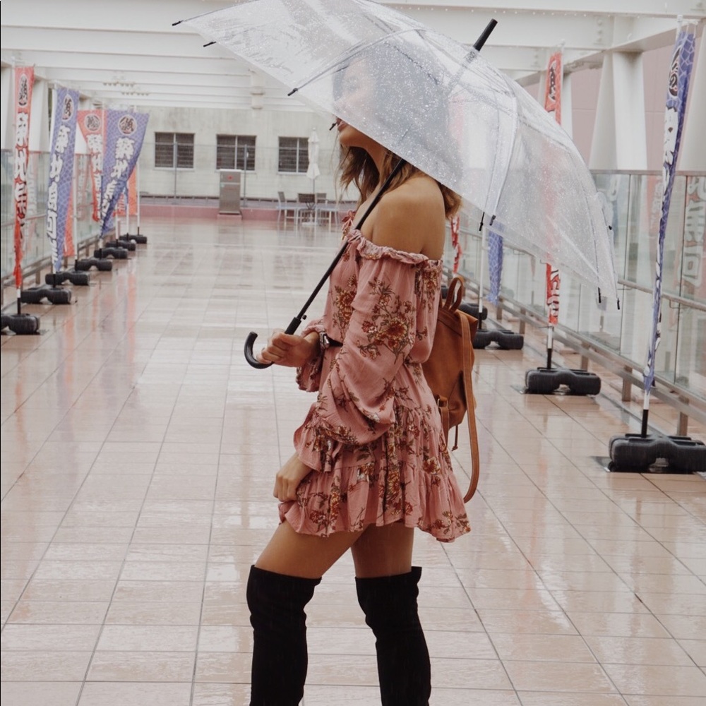 Floral Off the Shoulder Dress